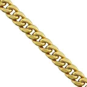 10K Yellow Gold Hollow Cuban Link Chain 5.5 mm