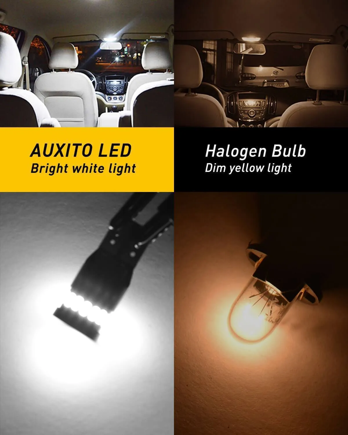 194 LED Bulb, 6000K White for Car LED Interior Light license plate light Kit