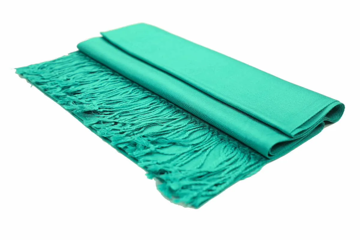 Achillea Light Sea Green Pashmina Scarf