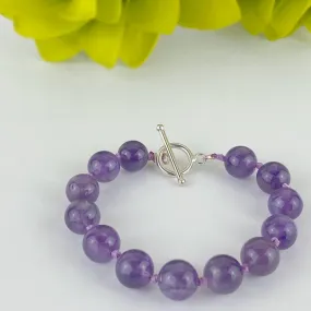 Amethyst Bead Bracelet - VBRC223