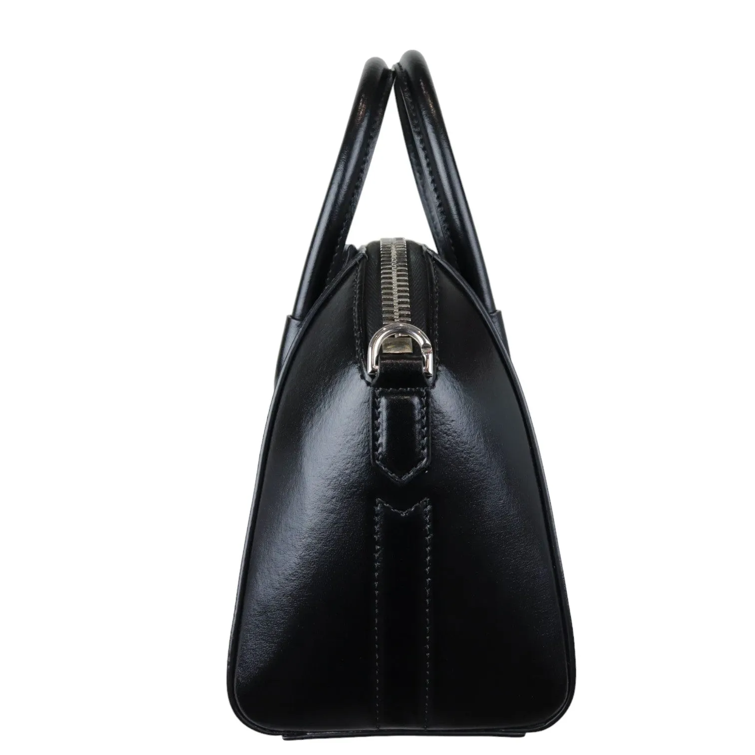 Antigona Mini Shiny Calfskin Black SHW