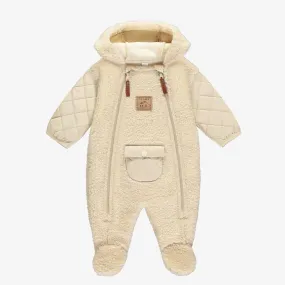 Baby One Piece Snowsuit Sherpa   Plush