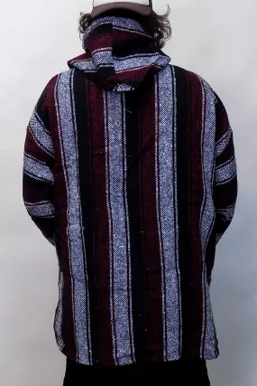 Baja Hoodie - Maroon Stripe