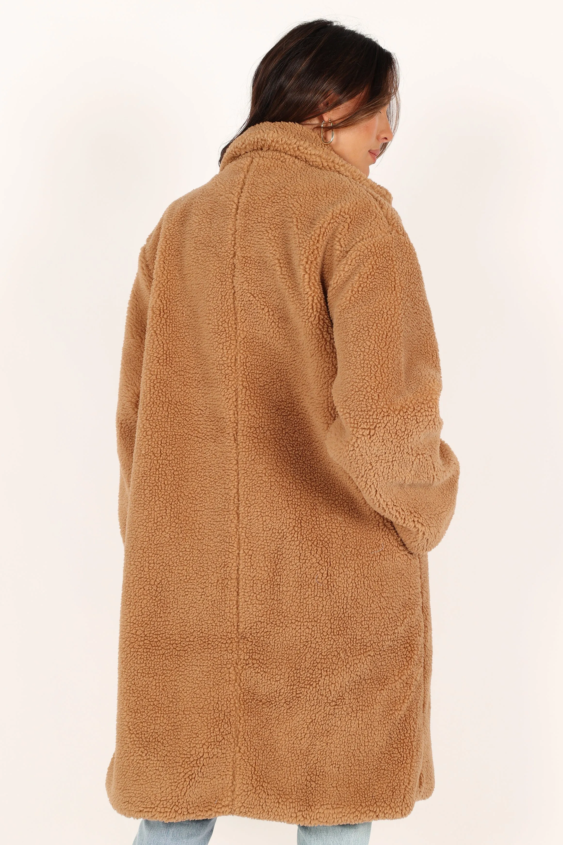 Beatrice Faux Fur Coat - Camel