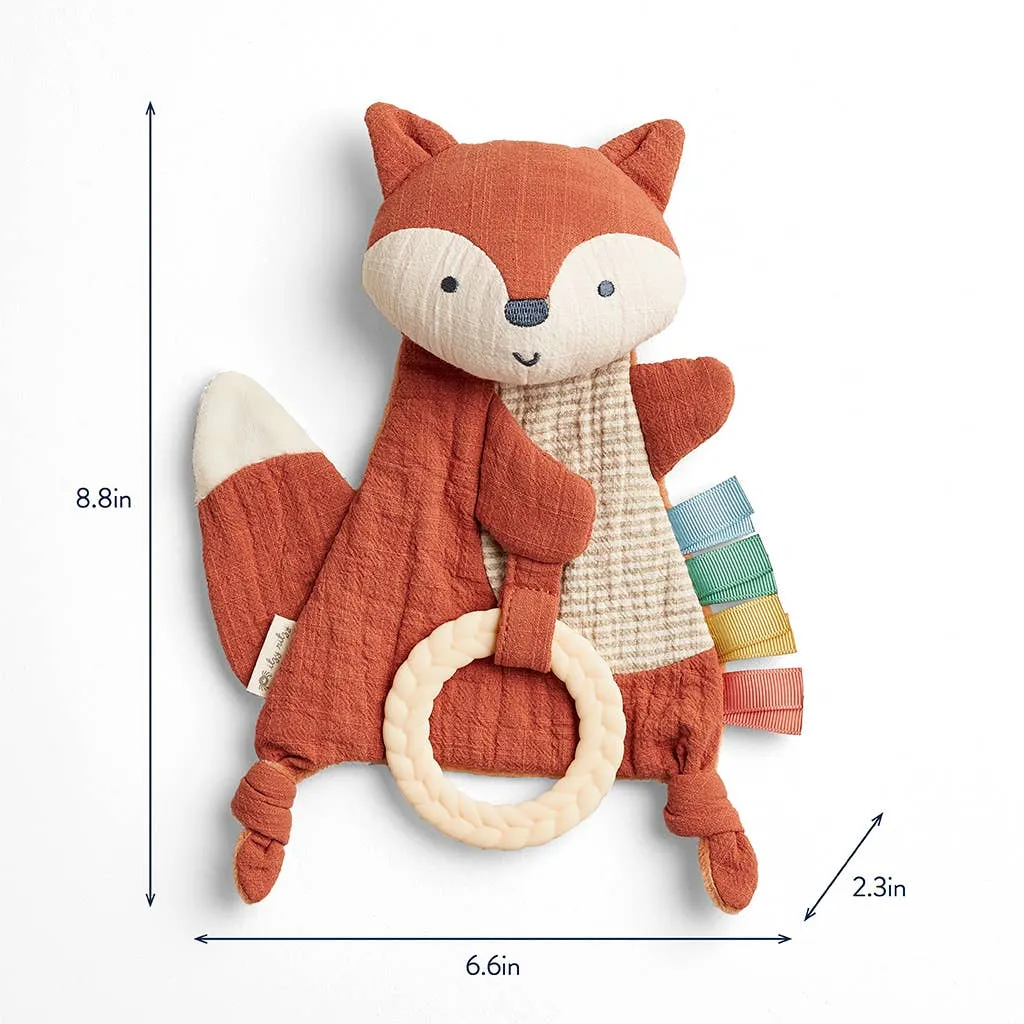 Bitzy Crinkle™ Sensory Toy & Teether: Fox