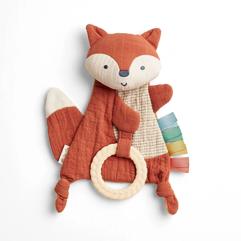 Bitzy Crinkle™ Sensory Toy & Teether: Fox