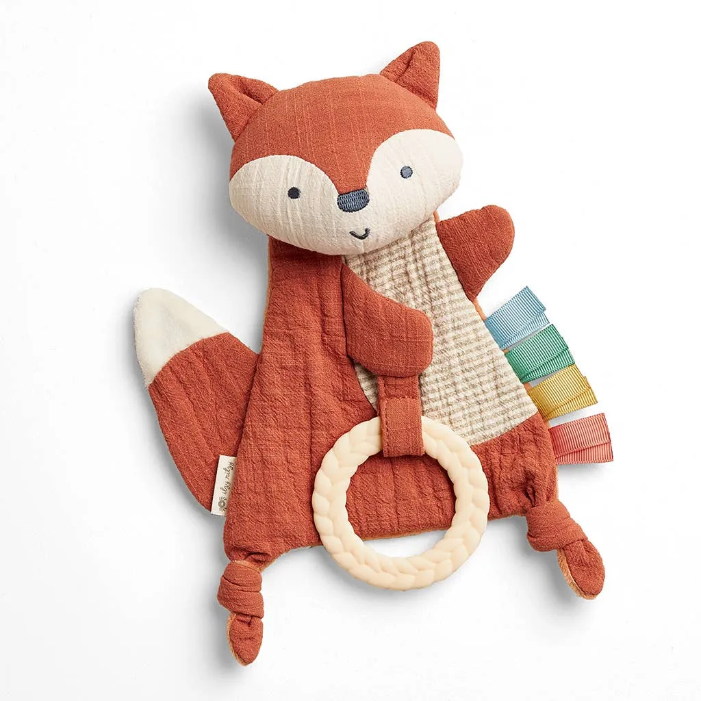 Bitzy Crinkle™ Sensory Toy & Teether: Fox