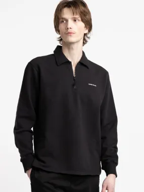 Black Half-Zip Sweatshirt