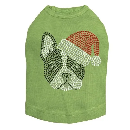 Boston Terrier with Santa Hat Dog Tank - Many Colors