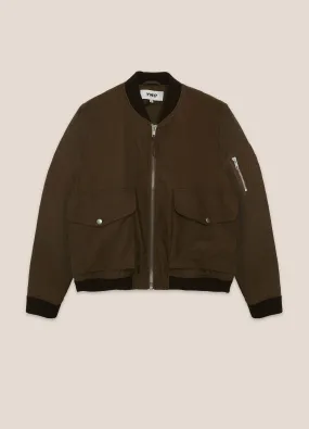 Bros Reverse Moleskin Bomber Jacket