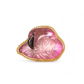 Carved Flamingo Ring