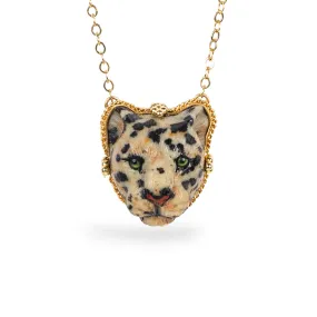 Carved Leopard Necklace