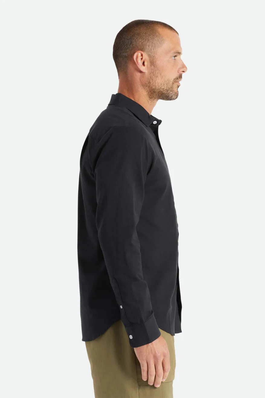 Charter Oxford L/S Woven Shirt - Black