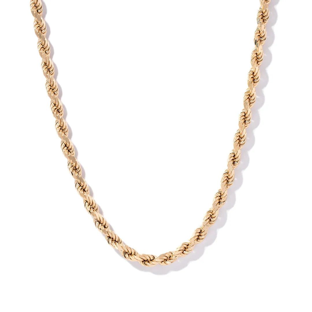 Classic Rope Chain - Yellow Gold