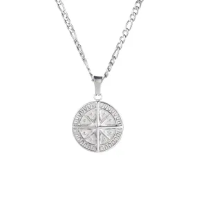 Compass Pendant - Silver