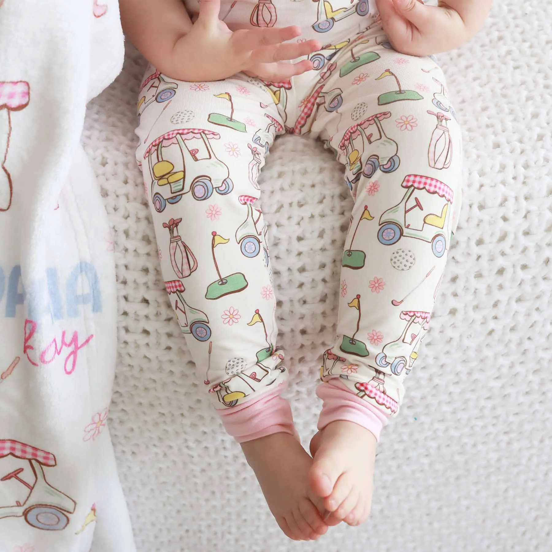 Country Club Cuties Two Piece Pajama Set | Pink