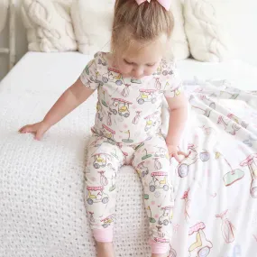 Country Club Cuties Two Piece Pajama Set | Pink