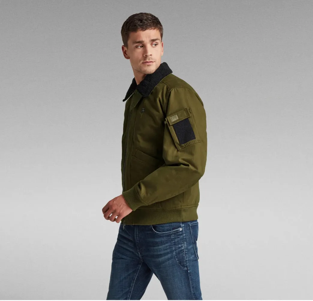 FLIGHT BOMBER JACKET DARK OLIVE