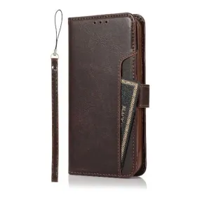 Indy Series Brown Leather Wallet Case - iPhone 12 and iPhone 12 Pro