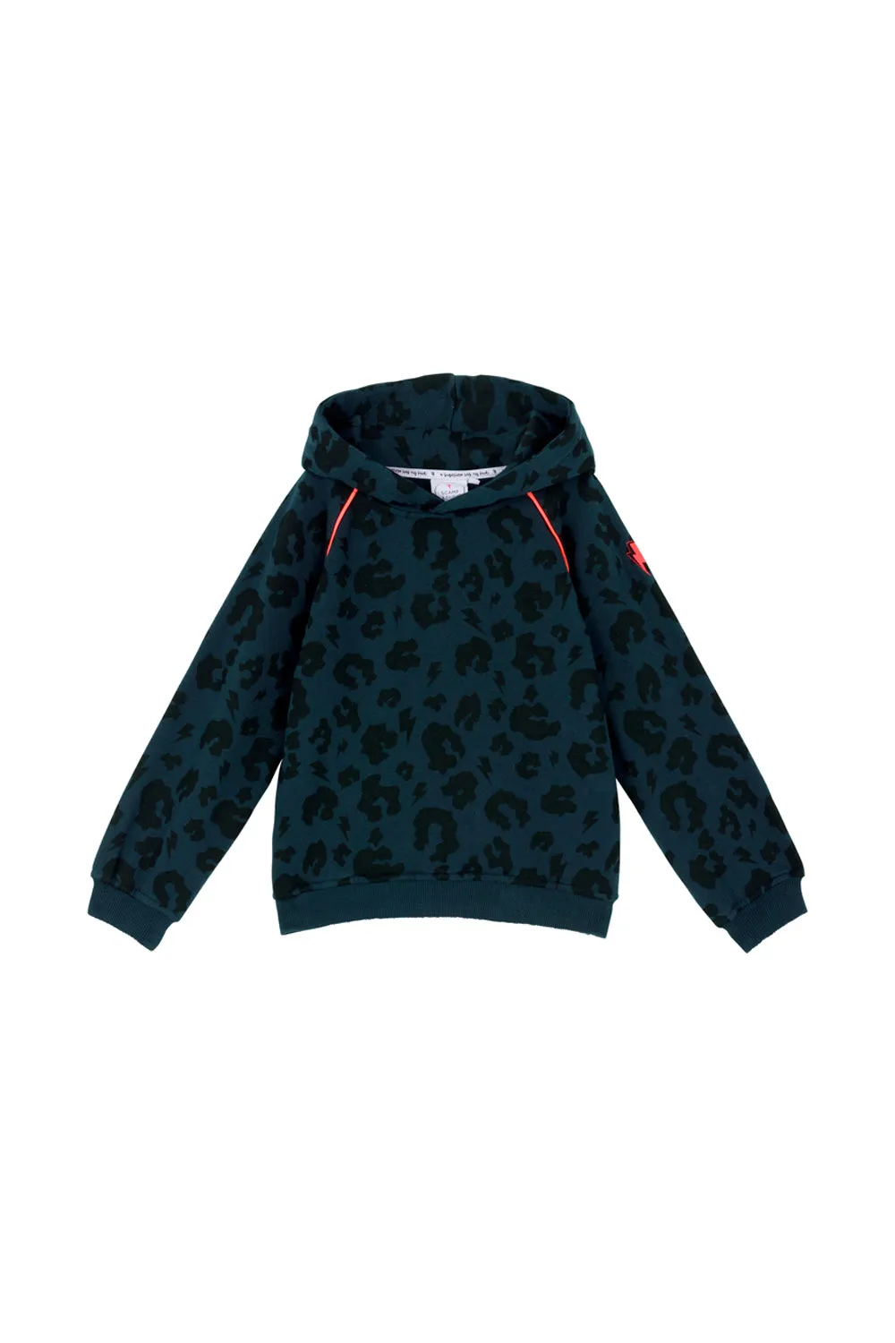 Kids Navy Leopard Hoodie