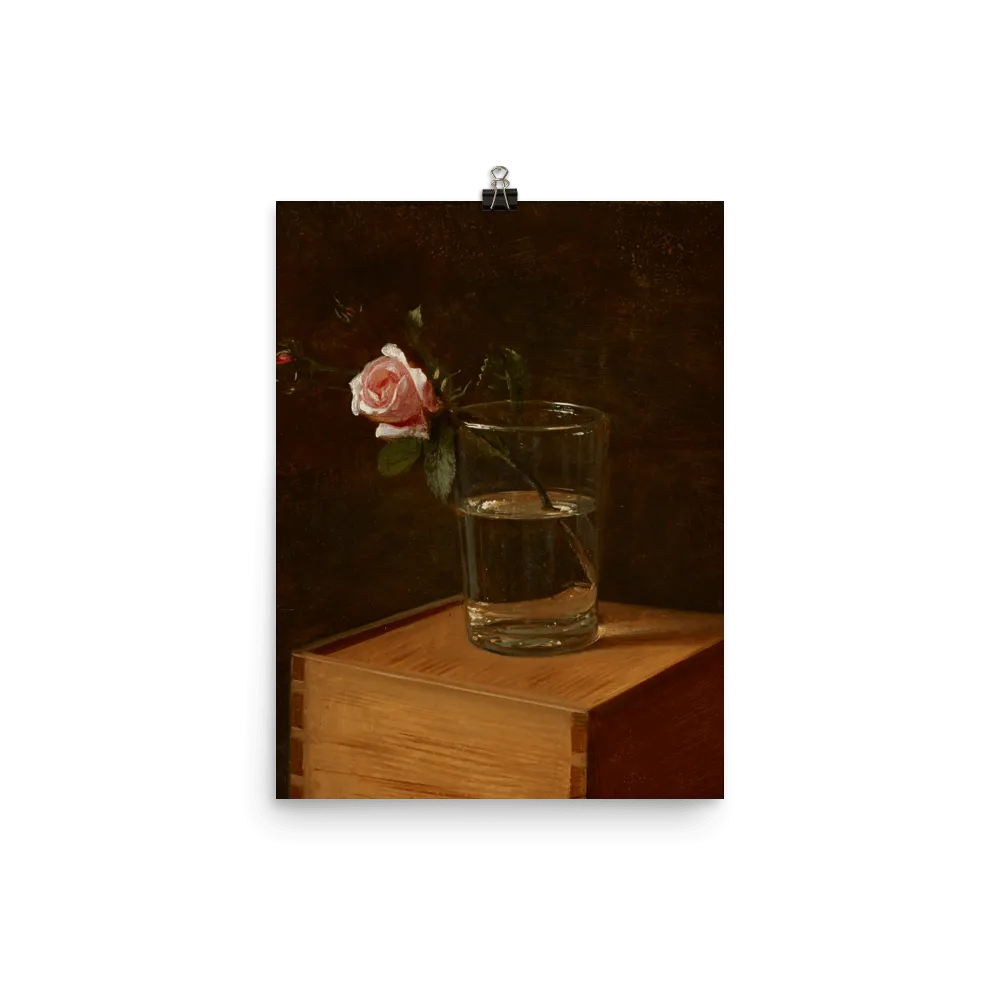 "Rose in Glass" Art Print