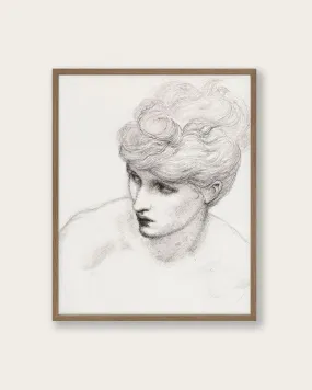 "Study of Maria Zambaco" Art Print