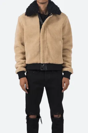 Sherpa Bomber Jacket - Tan