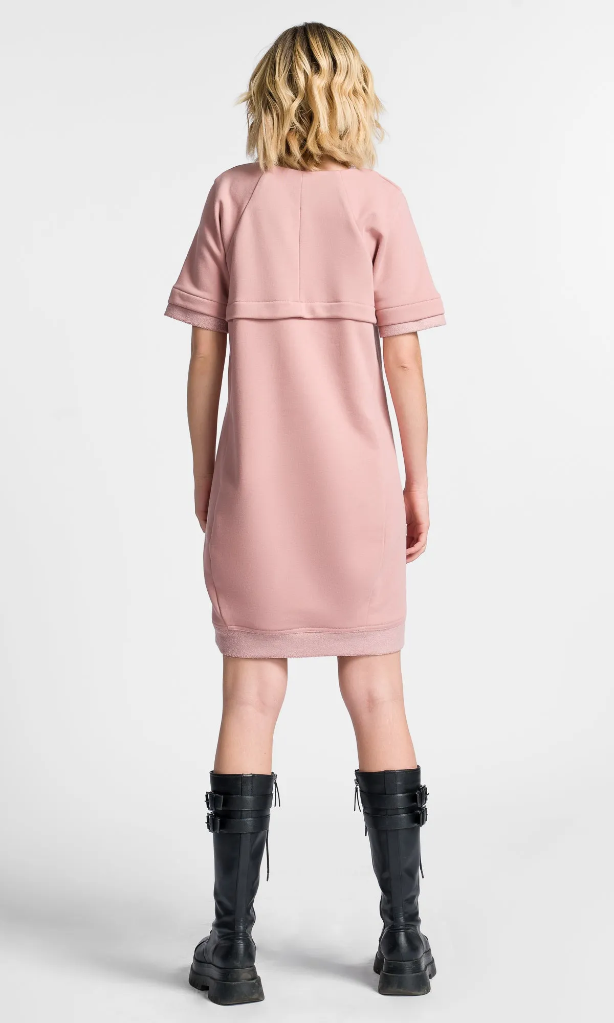 Short Sleeved Sweatshirt Dress