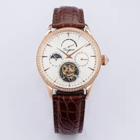 Sugess Seagull's tourbillon movement multifunctional mechanical men's watch 8007 fashion men's watch business waterproof