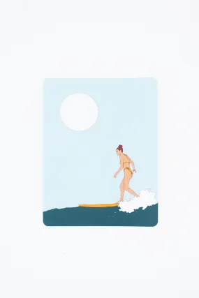 Surfer Girl Sticker - Full Moon