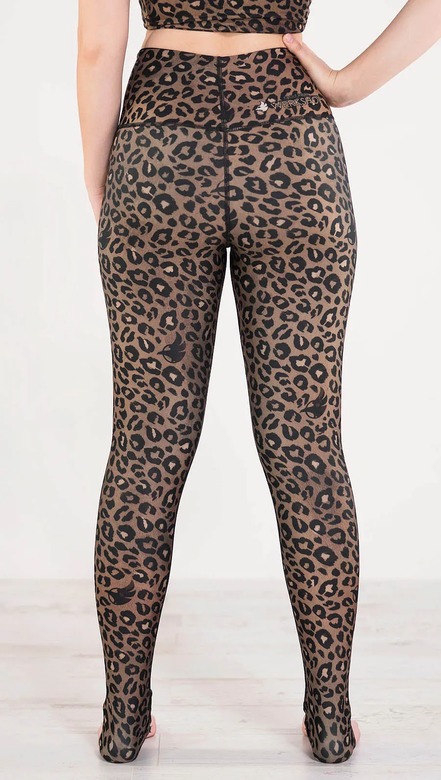 Tan Leopard - Reversible Leggings