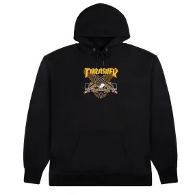 Thrasher - x Anti-Hero Skateboards Eaglegram Hood (Black)