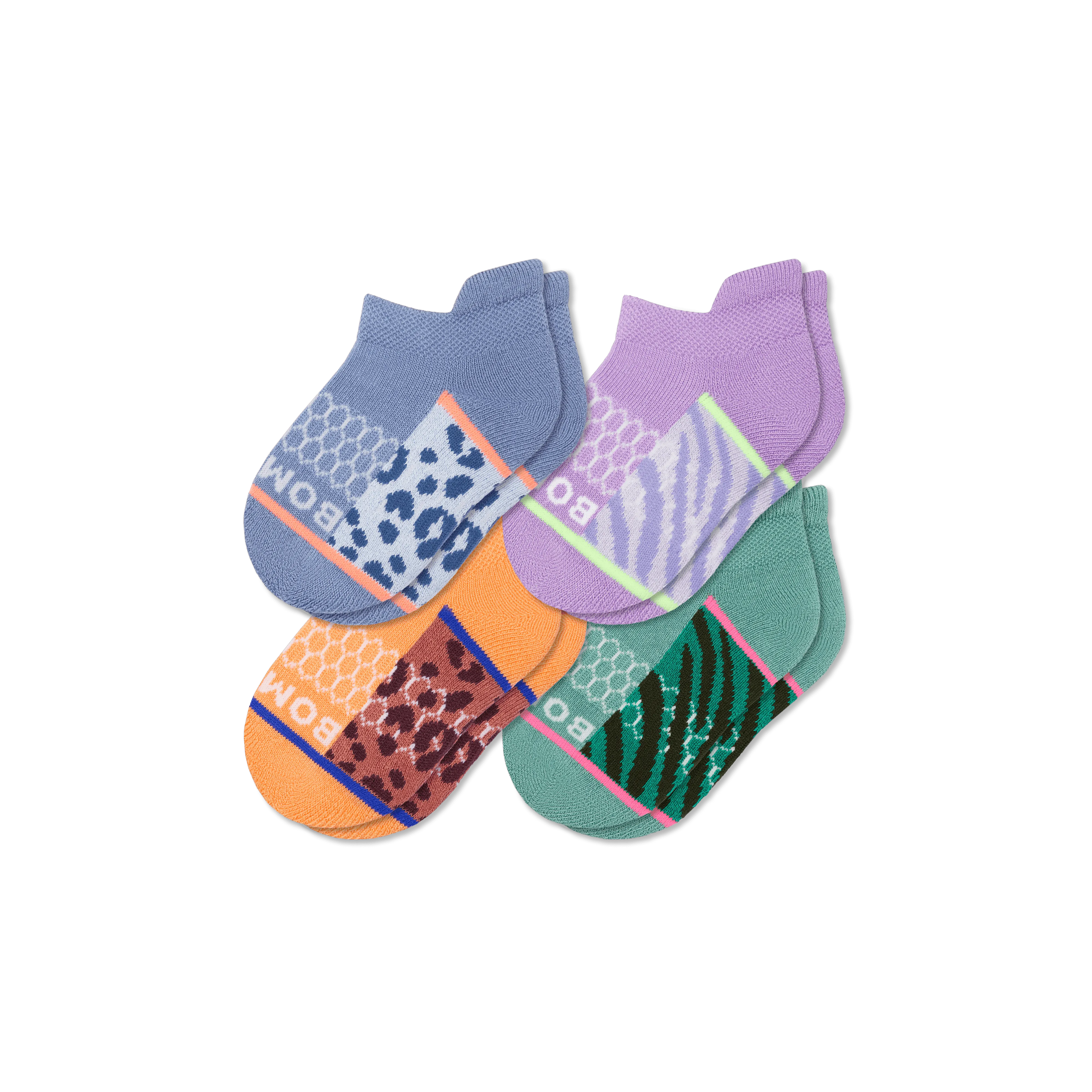 Toddler Wild Wear Ankle Sock 4-Pack