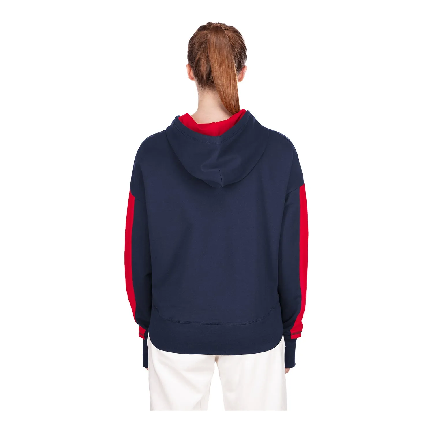 Women's New Era USMNT High-Low Navy Hoodie